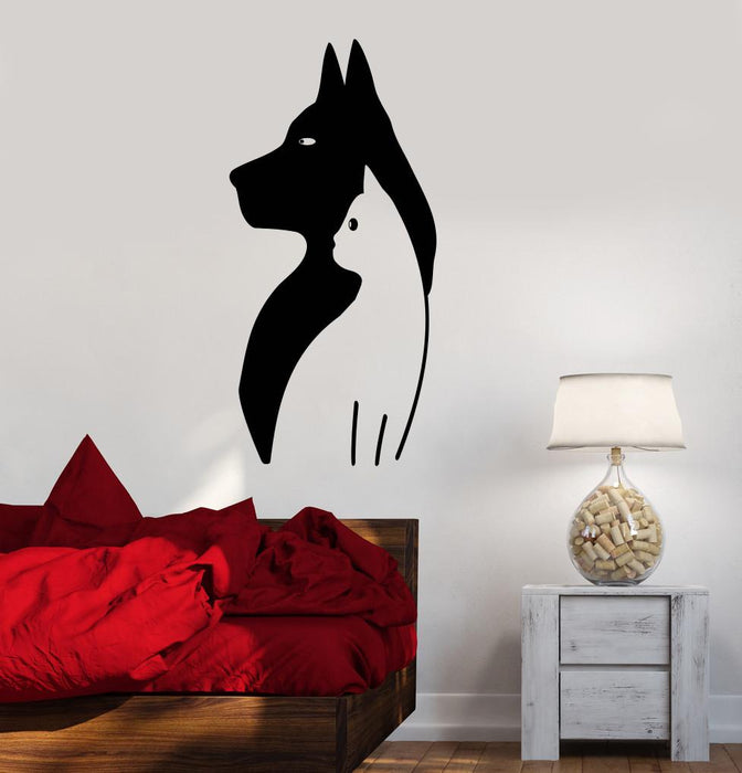 Vinyl Wall Decal Cat Dog Pet Shop Animal Veterinary Stickers Mural Unique Gift (ig979)