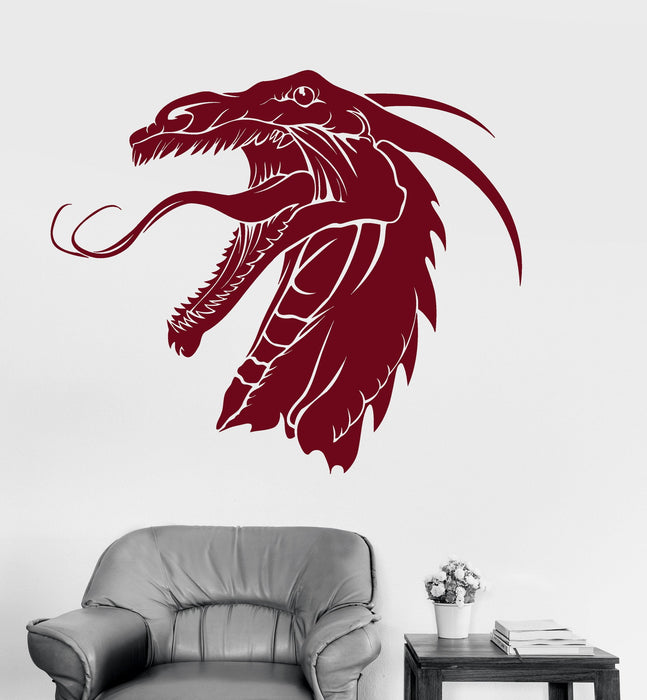 Vinyl Wall Decal Dragon Fantasy Myth Children's Room Kids Stickers Mural Unique Gift (041ig)