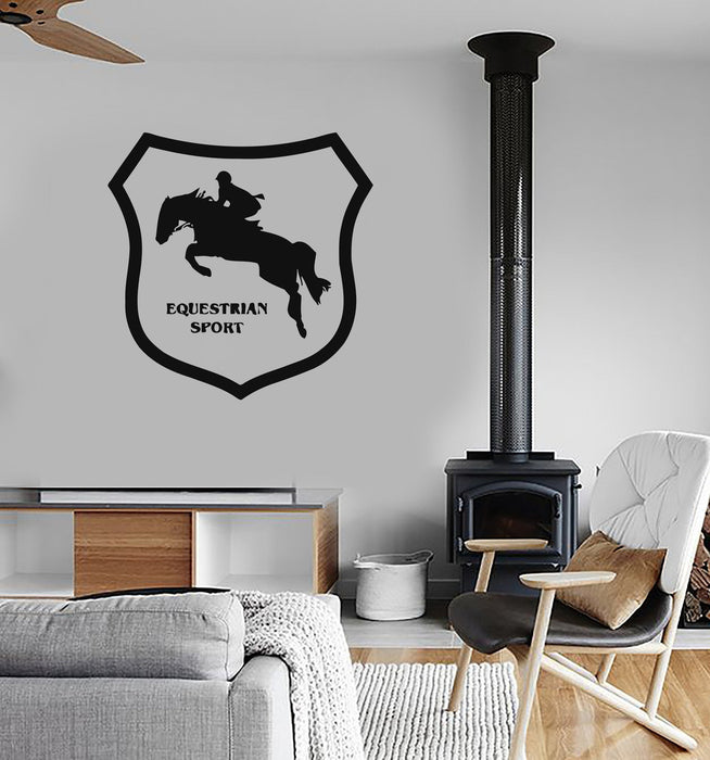 Vinyl Decal Wall Stickers Horse Rider Racing Equestrian Sport Decor for Stables Unique Gift (ig231)