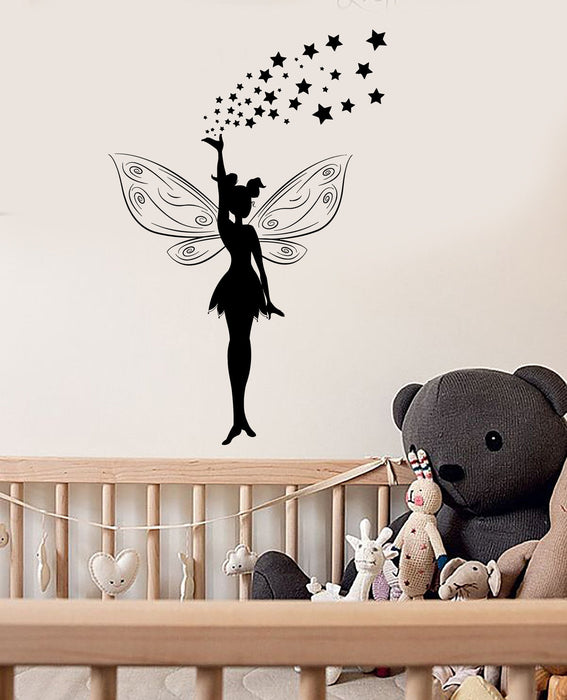 Vinyl Wall Decal Fairy Tale Magic Girl Room Stickers Mural Unique Gift (ig3709)