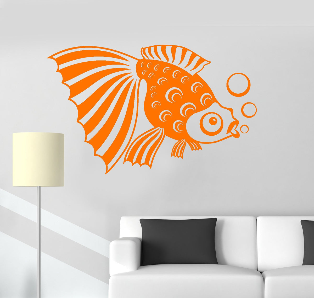 Vinyl Wall Decal Fish Aquarium Kids Room Bathroom Art Decor Stickers U —  Wallstickers4you