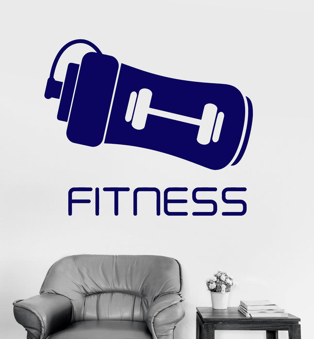 Vinyl Wall Decal Fitness Gym Shaker Sport Bodybuilding Dumbbell Stickers Unique Gift (ig3188)