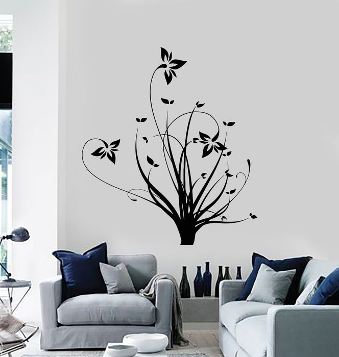 Wall Decal Beautiful Branch Leaf Great Room Decor Vinyl Stickers Unique Gift (ig2795)