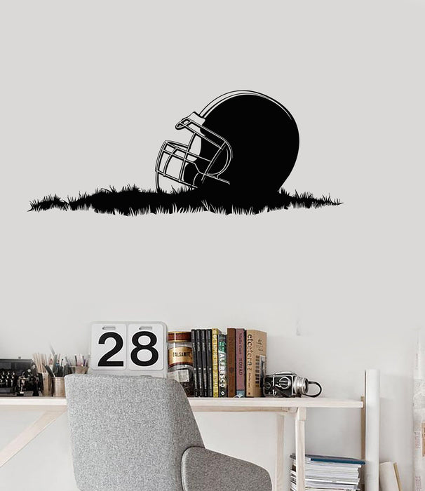 Vinyl Wall Decal American Football Helmet Sport Boys Room Mural Sticker Unique Gift (ig2817)