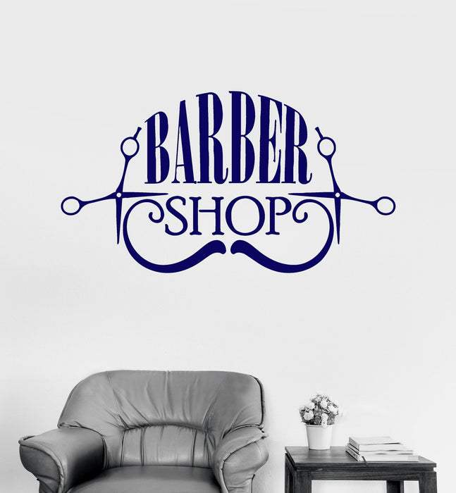 Wall Vinyl Decal Barbershop Hair Salon Beauty Hairdresser Stickers Unique Gift (ig3128)
