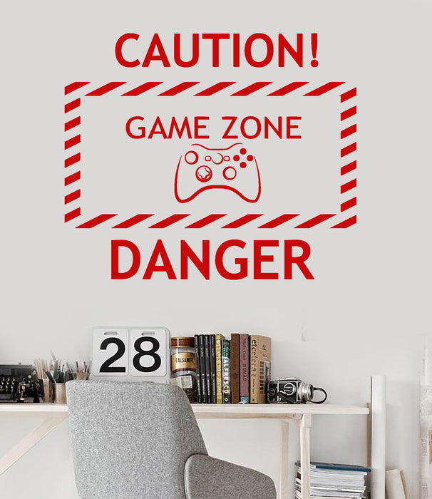 Vinyl Wall Decal Game Zone Video Game Teen Room Gaming Stickers Unique Gift (ig3662)