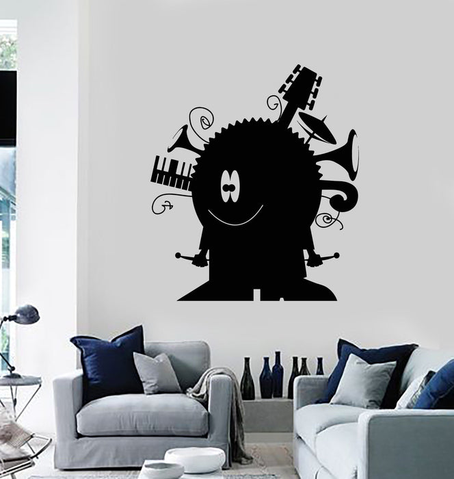 Wall Decal Funny Decor Music Musical Instrument Nursery Vinyl Stickers Unique Gift (ig2870)