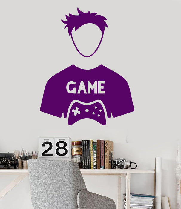 Vinyl Wall Decal Gamer Video Game Kids Room Boy Play Stickers Unique Gift (ig3166)