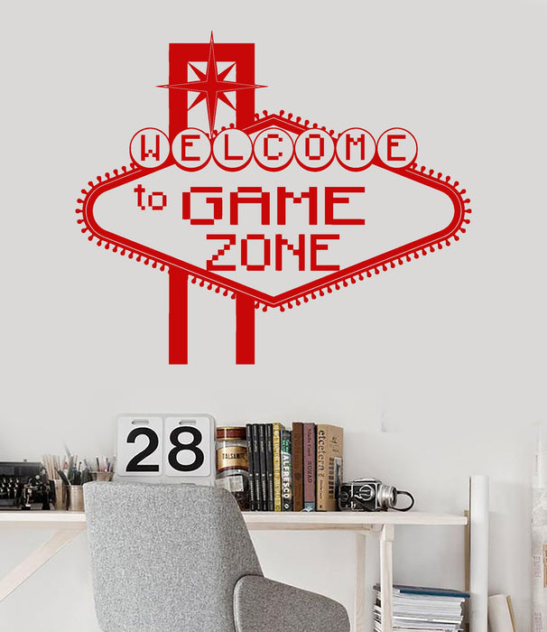 Vinyl Wall Decal Game Zone Teen Room Video Game Play Stickers Unique Gift (ig3701)