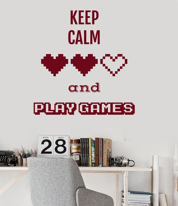 Wall Vinyl Decal Video Game Play Room Boys Gamer Art Kids Stickers Unique Gift (ig3131)