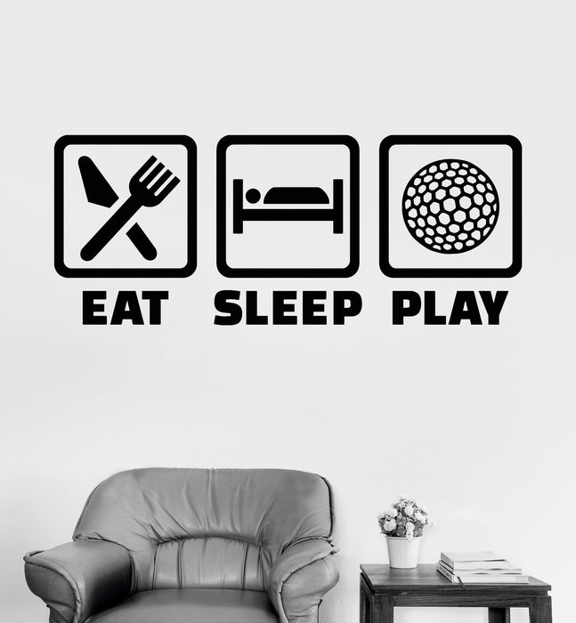 Vinyl Wall Decal Golf Lifestyle Sport Words Golfer Room Stickers Unique Gift (ig3462)
