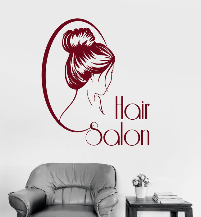 Vinyl Wall Decal Hair Salon Beauty Spa Barbershop Hairdresser Mural Stickers Unique Gift (ig3130)