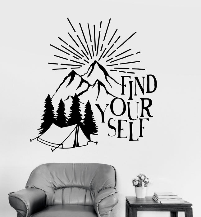 Vinyl Wall Decal Inspirational Quotes Nature Motivation Stickers Mural Unique Gift (ig3497)