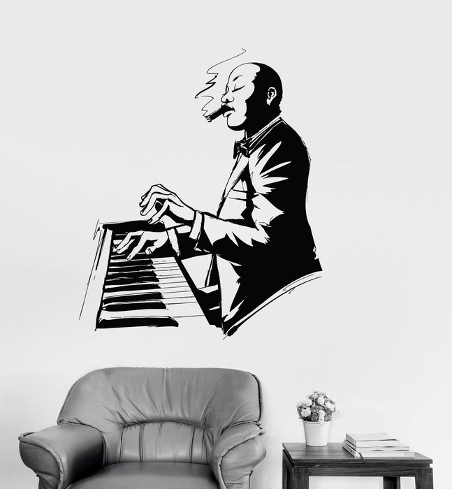 Wall Vinyl Decal Jazz Singer Music Musical Art Mural Stickers Unique Gift (ig3134)