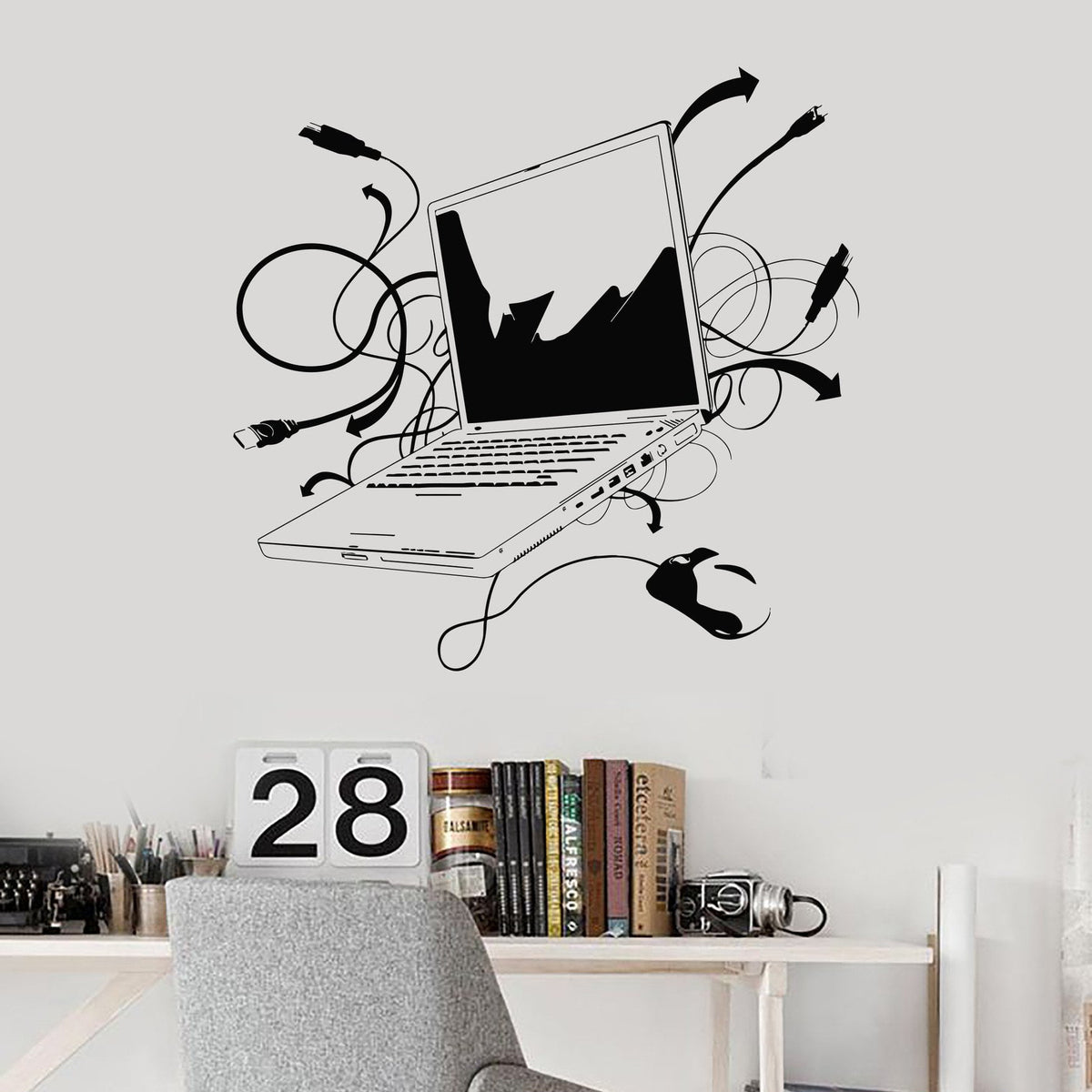 Vinyl Decal Laptop IT Computer Gaming Decor Wall Sticker Mural Unique ...