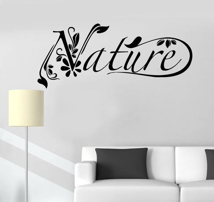 Vinyl Wall Decal Nature Plants Environment Healthy Lifestyle Stickers Unique Gift (088ig)