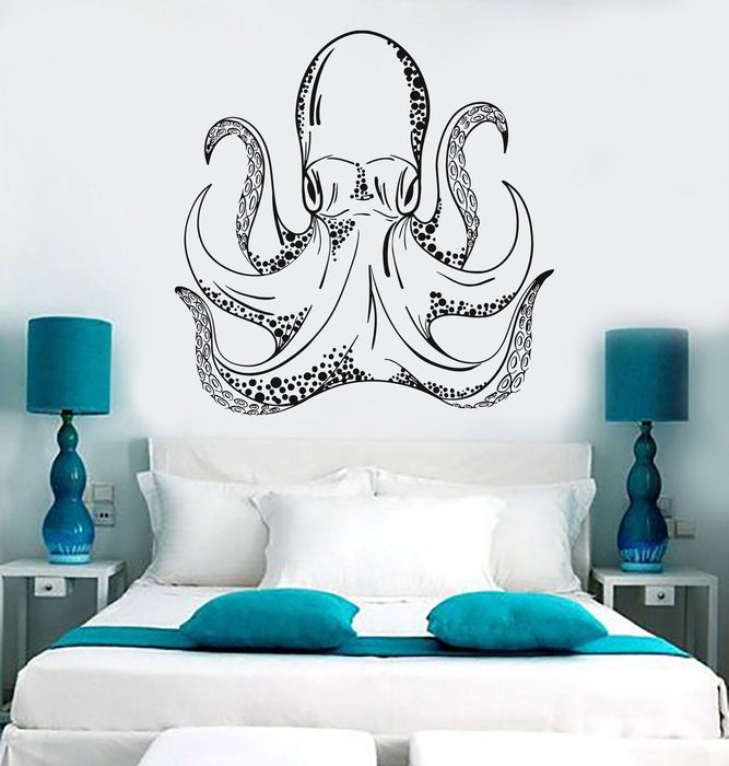 Vinyl Wall Decal Octopus Tentacles Nautical Marine Stickers Mural Unique Gift (ig3697)