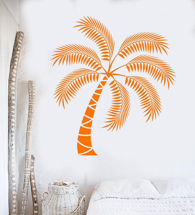 Vinyl Wall Decal Palm Tropical Tree Beach Style Decoration Interior Stickers Unique Gift (ig3831)