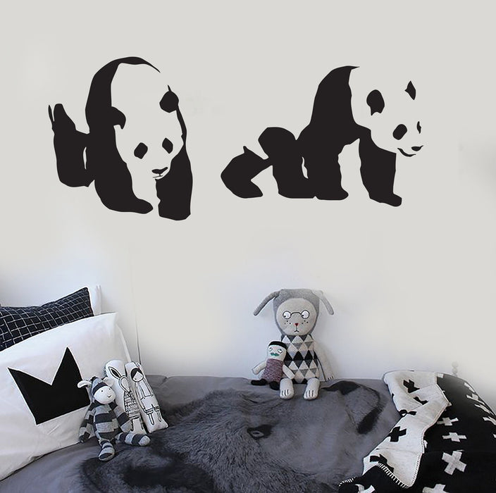 Vinyl Wall Decal Cute Animal Panda Kids Room Nursery Decoration Stickers Unique Gift (ig3031)