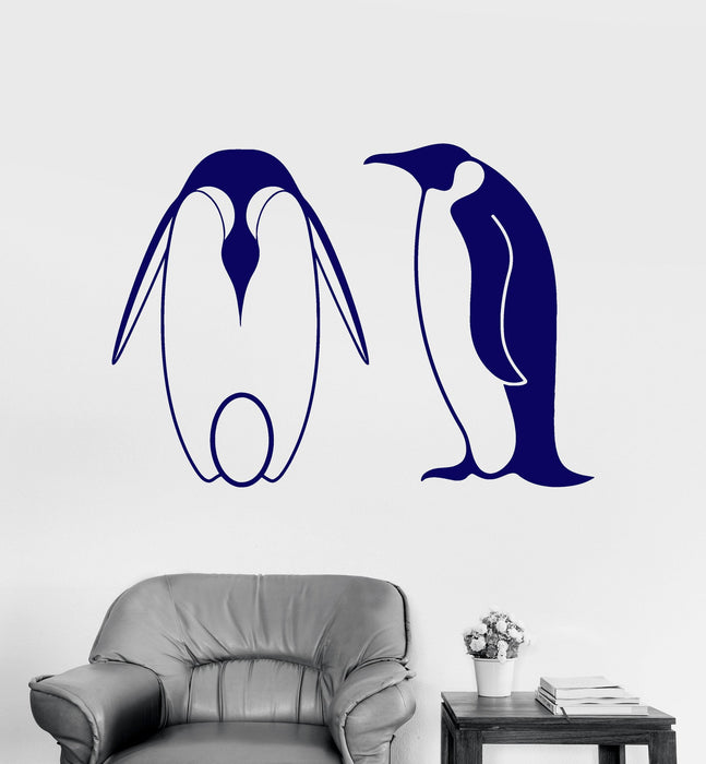 Wall Vinyl Decal Penguins Animal Kids Room Art Bathroom Mural Stickers Unique Gift (ig3127)