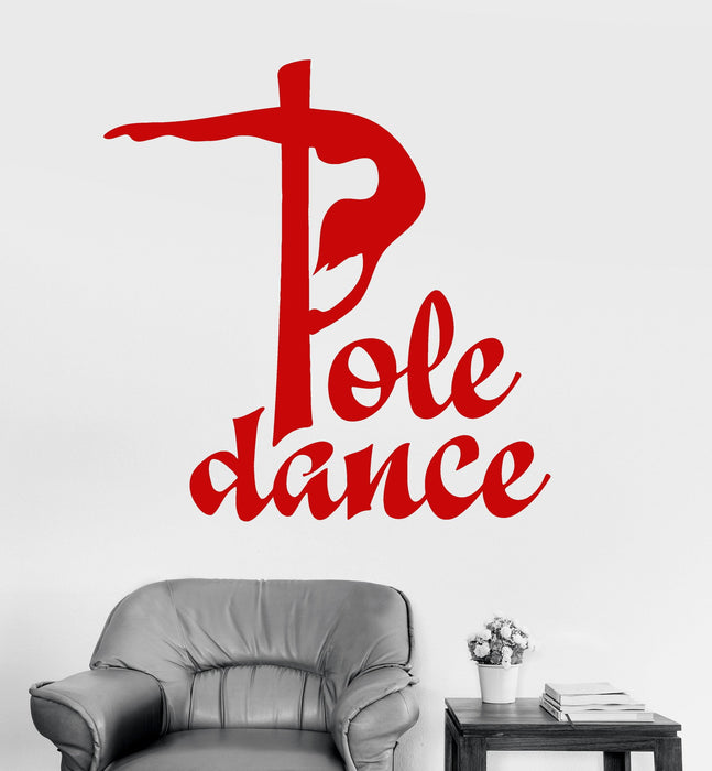 Vinyl Wall Decal Pole Dance Striptease Adult Stickers Mural Unique Gift (ig3753)