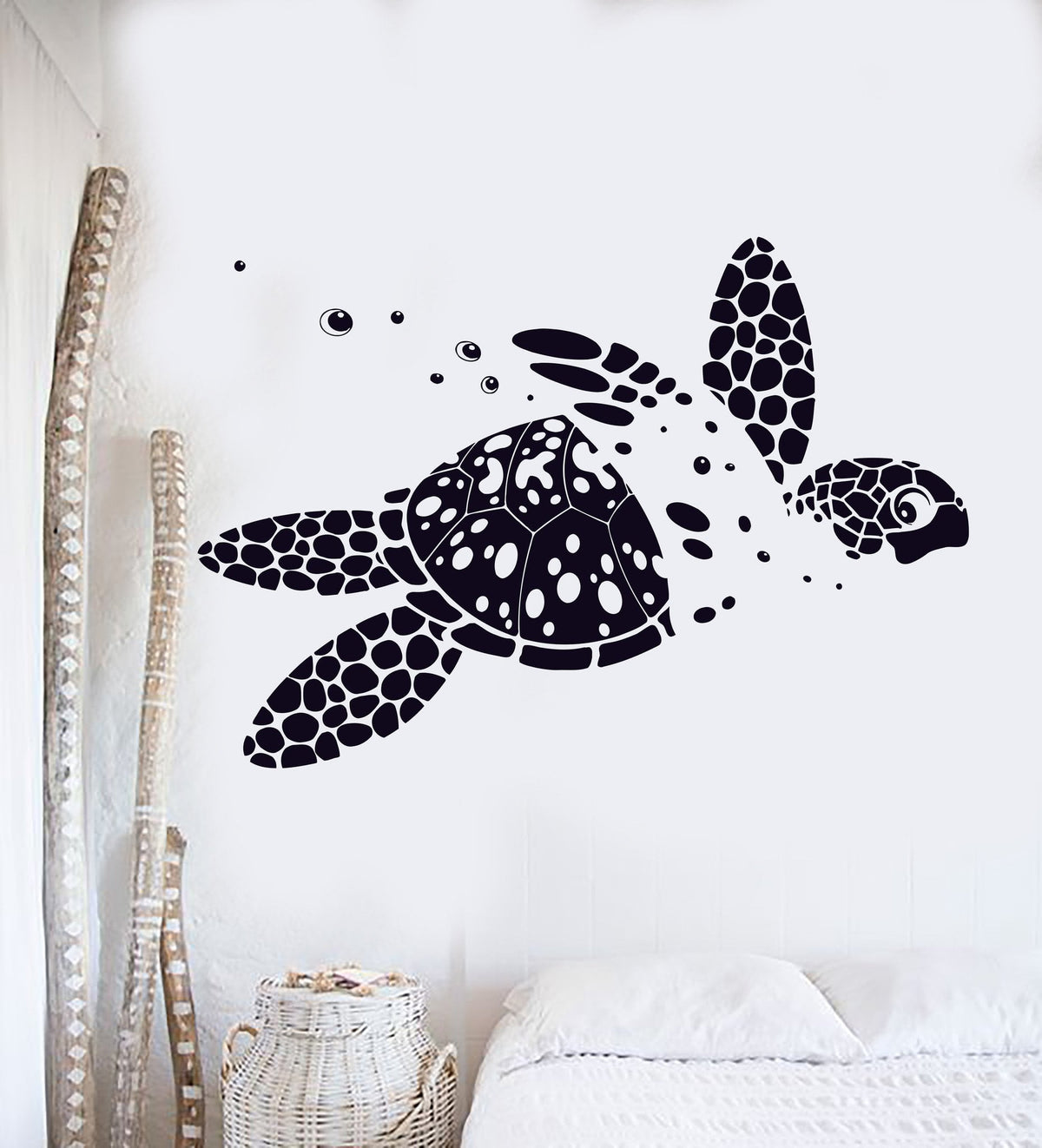 Vinyl Wall Decal Sea Turtle Animal Ocean Marine Kids Room Decor Sticke ...