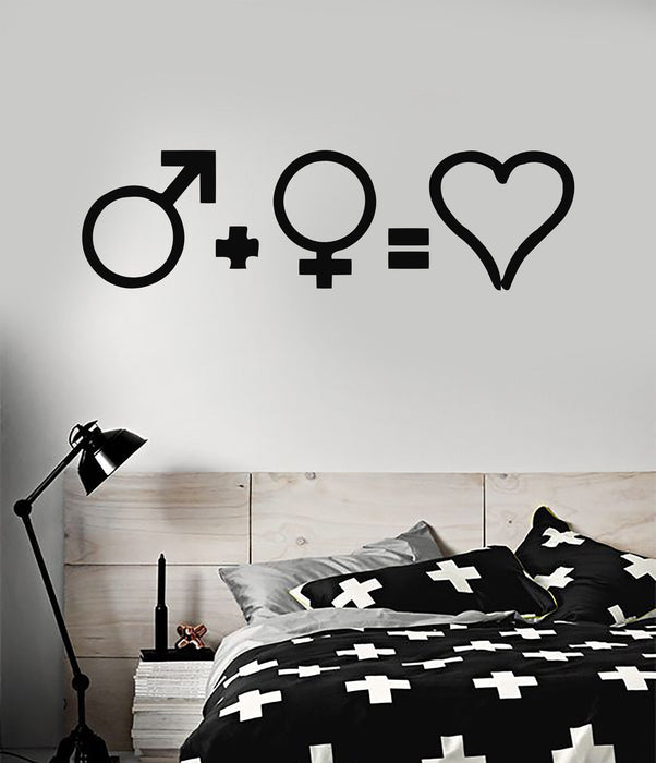 Vinyl Decal Love Life Sex Wedding Decor For Bedrooms Wall Stickers Unique Gift (ig1628)