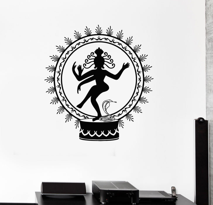 Wall Decal Hindu God Shiva India Religion Vedas Vinyl Stickers Mural Unique Gift (ig2925)