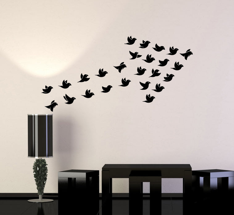 Vinyl Wall Decal Signpost Birds Home Decoration Room Art Mural Stickers Unique Gift (ig3163)