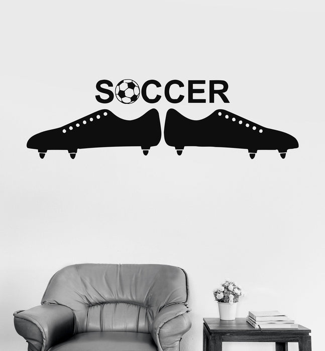 Wall Vinyl Sticker Soccer Ball European Football Team Sports Man Decor Unique Gift (ig3061)