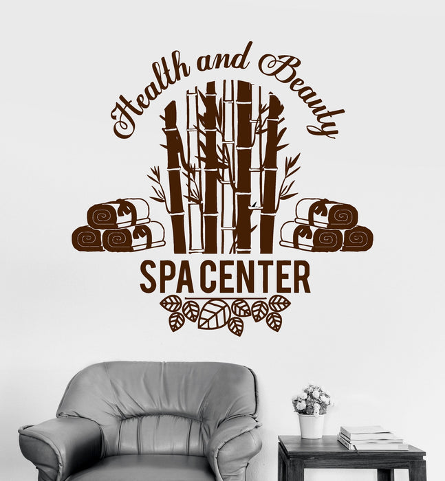 Autocollant mural en vinyle pour salon de beauté, spa, centre de santé, salle de thérapie, cadeau unique (ig3398)