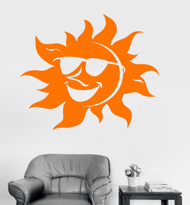 Vinyl Wall Decal Sun Smile Positive Decor Kids Room Stickers Unique Gift (ig3204)