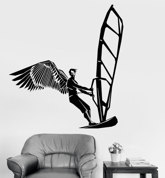 Vinyl Wall Decal Surfing Surf Wings Beach Extreme Sports Stickers Unique Gift (ig3500)