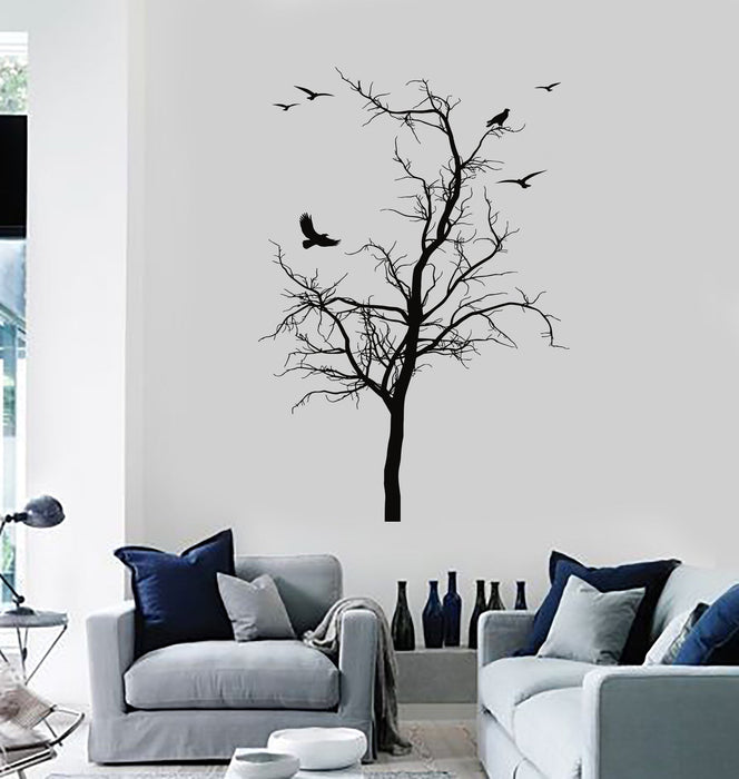 Wall Decal Birds Tree Home Decoration Living Room Vinyl Stickers Unique Gift (ig2905)