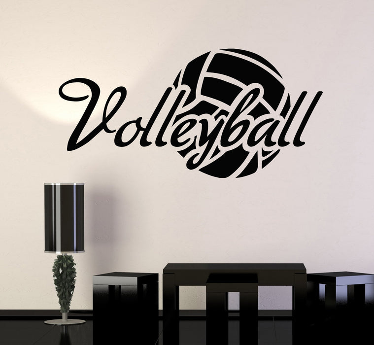 Vinyl Wall Decal Volleyball Ball Sport Stickers Mural Unique Gift (ig3769)