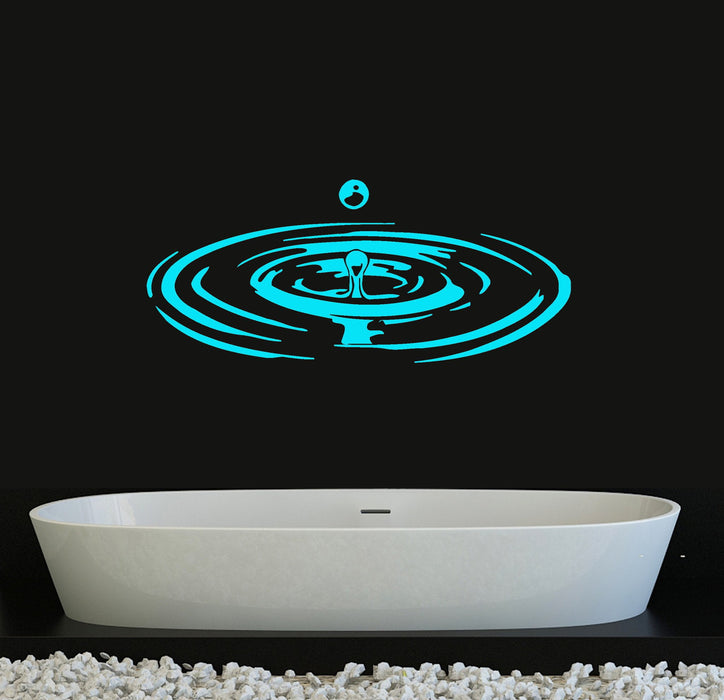 Water Drop Vinyl Wall Decal Bathroom Decor Stickers Murals Unique Gift (ig620)