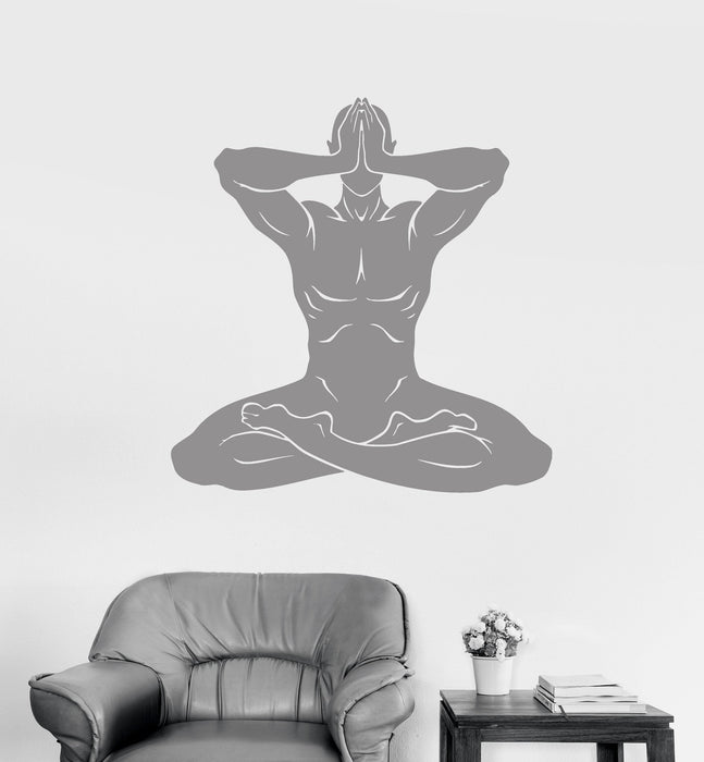 Wall Decal Mantra Yoga Meditation Buddhism Prayer Vinyl Stickers Unique Gift (ig2988)