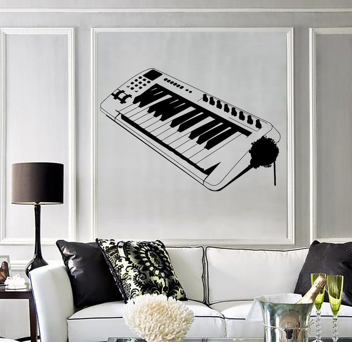 Wall Decal Electronic Musical Instrument Piano Music Vinyl Stickers Unique Gift (ig2830)