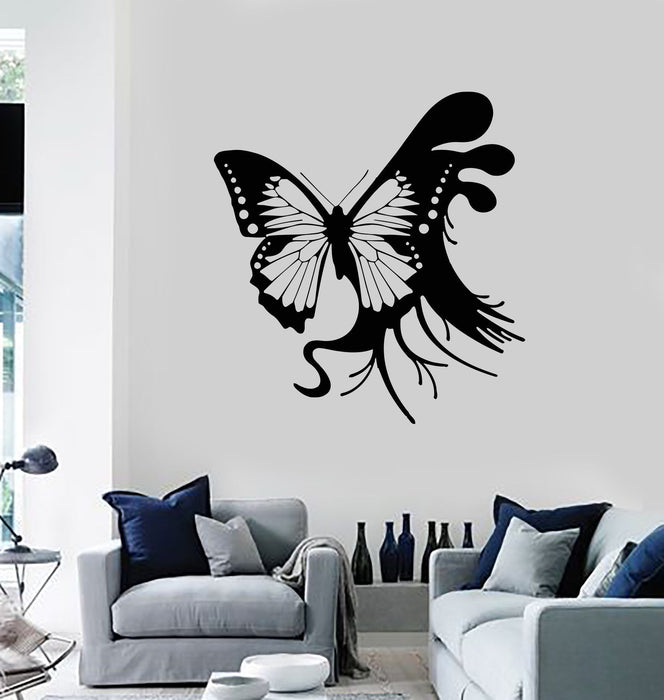 Vinyl Wall Decal Abstract Beautiful Butterfly Art Room Decor Stickers Unique Gift (ig2801)