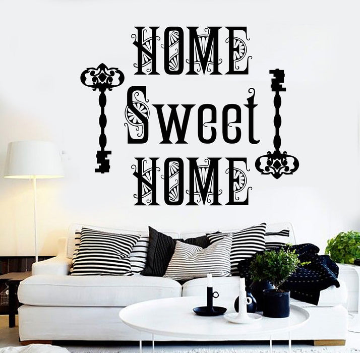 Vinyl Wall Decal Home Sweet Home Quote Room Decoration Stickers Mural Unique Gift (ig3644)