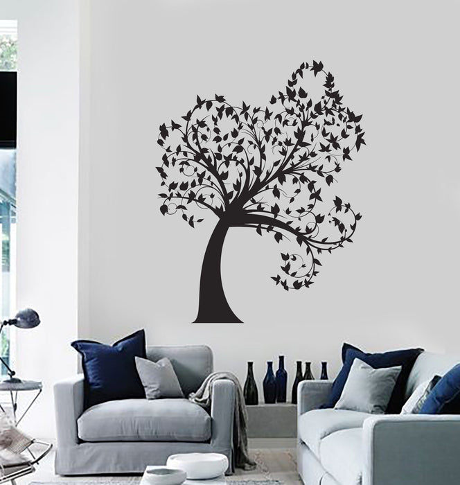 Wall Decal Tree Leaves Beautiful Home Decoration Art Vinyl Stickers Unique Gift (ig2851)