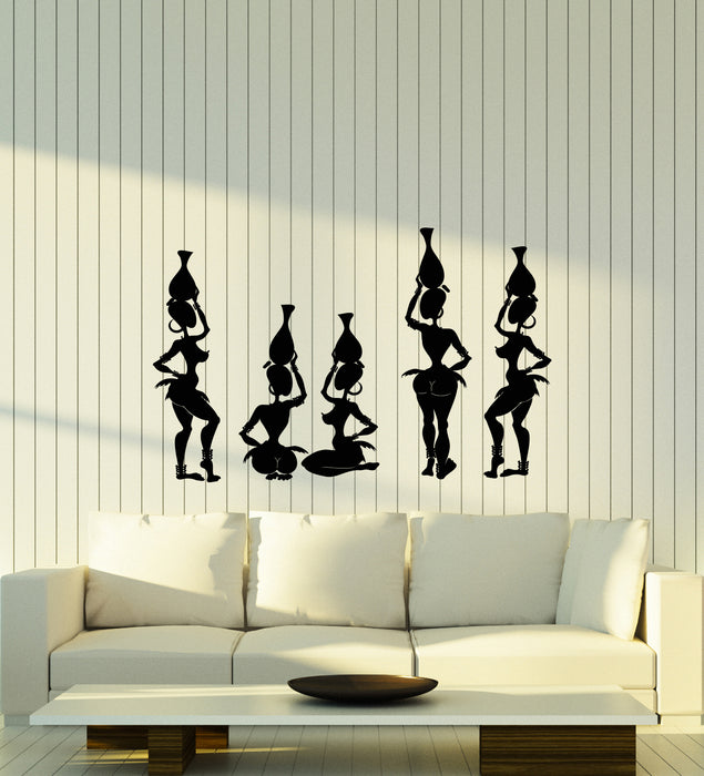 Vinyl Wall Decal Sexy Naked African Natives Women Aborigines Sticker (4355ig)