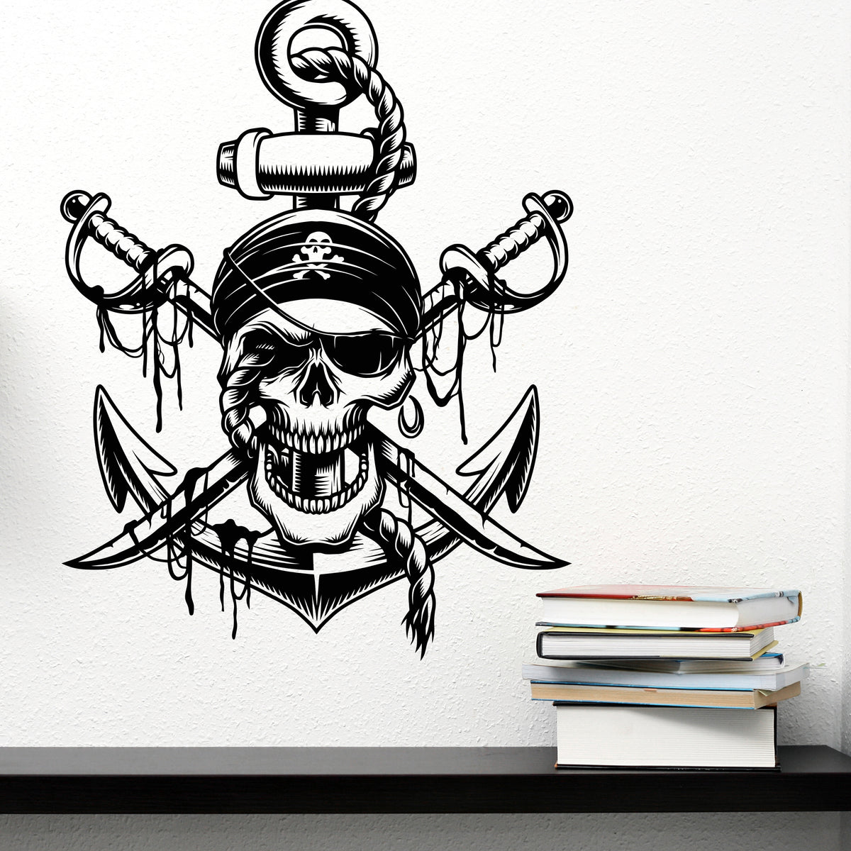 Pirate Skulls Boat Vinyl, Full Color Cigar Boat Graphics Vinyl