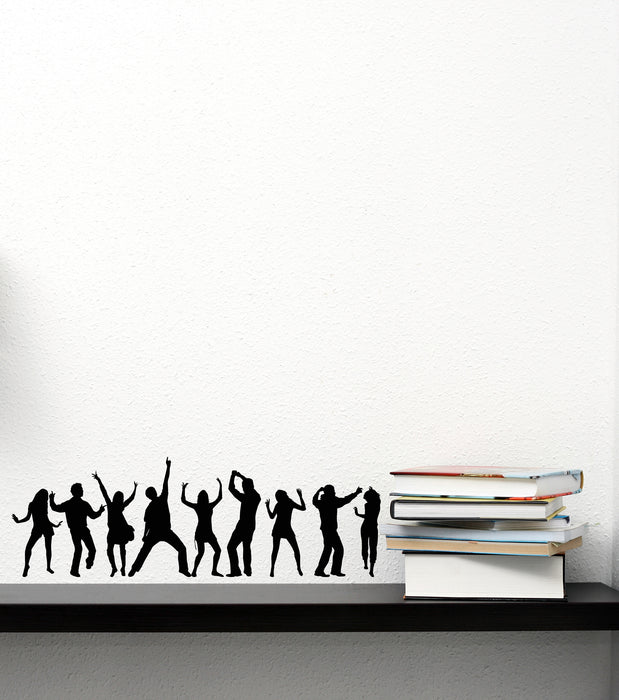 Vinyl Wall Decal Music Party Dancing Fun Night Club Abstract Dancers Stickers (4427ig)