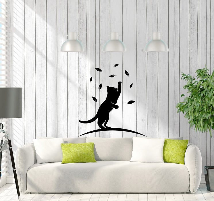 Vinyl Wall Decal Funny Cat Pet Home Children's Room Decor Animal Stickers (4422ig)