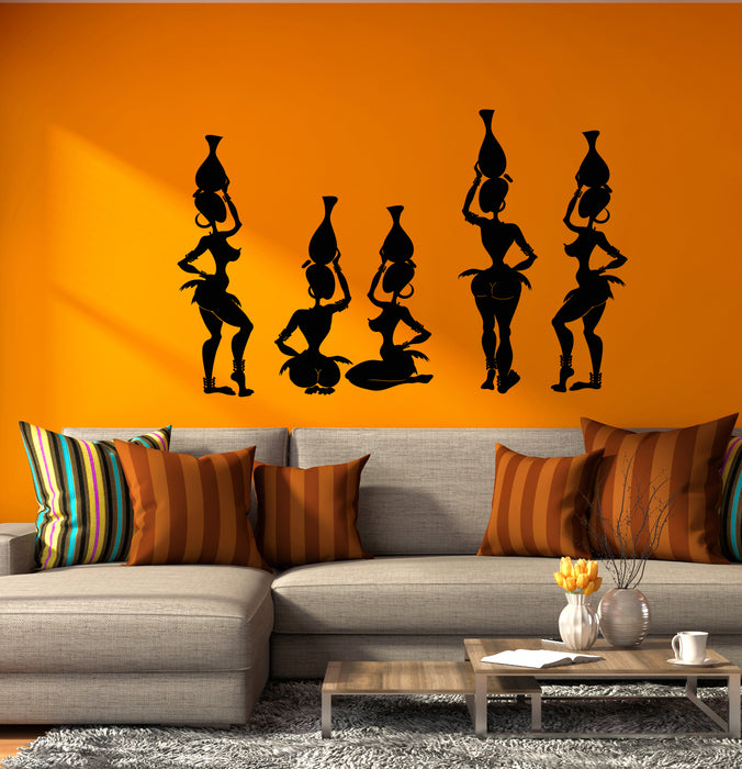 Vinyl Wall Decal Sexy Naked African Natives Women Aborigines Sticker (4355ig)