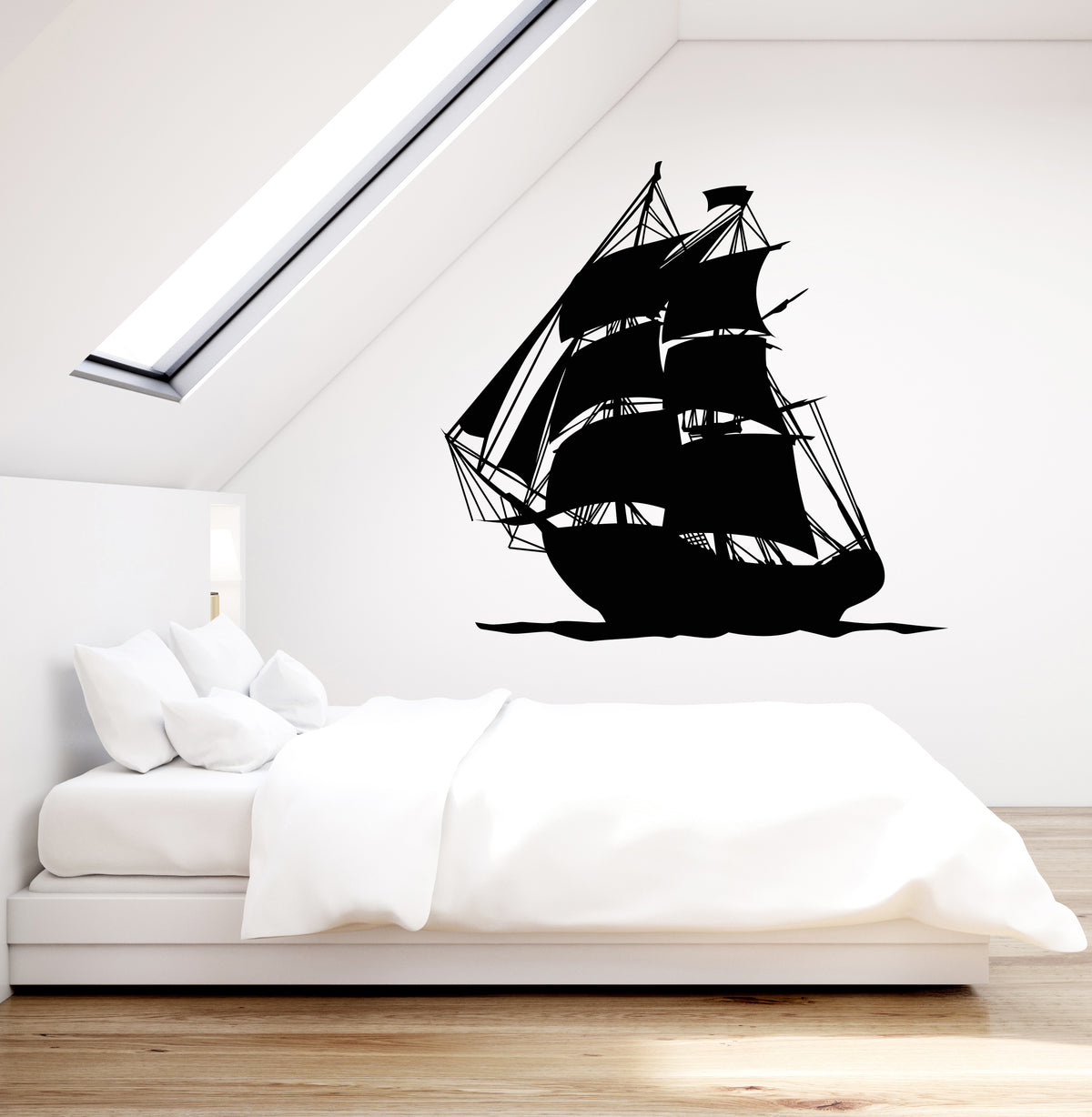 Vinyl Wall Decal Abstract Ship Nautical Sea Ocean Style Sailor Seaman ...