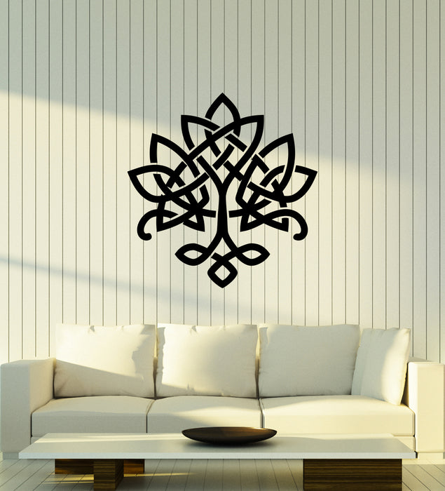 Vinyl Wall Decal Tree Of Life Celtic Ornament Symbol Scandinavian Nordic Stickers (4393ig)