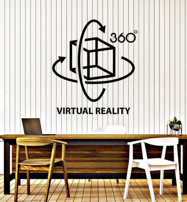 Vinyl Wall Decal Virtual Reality VR Headset Computer Technology Stickers Mural (g4359)