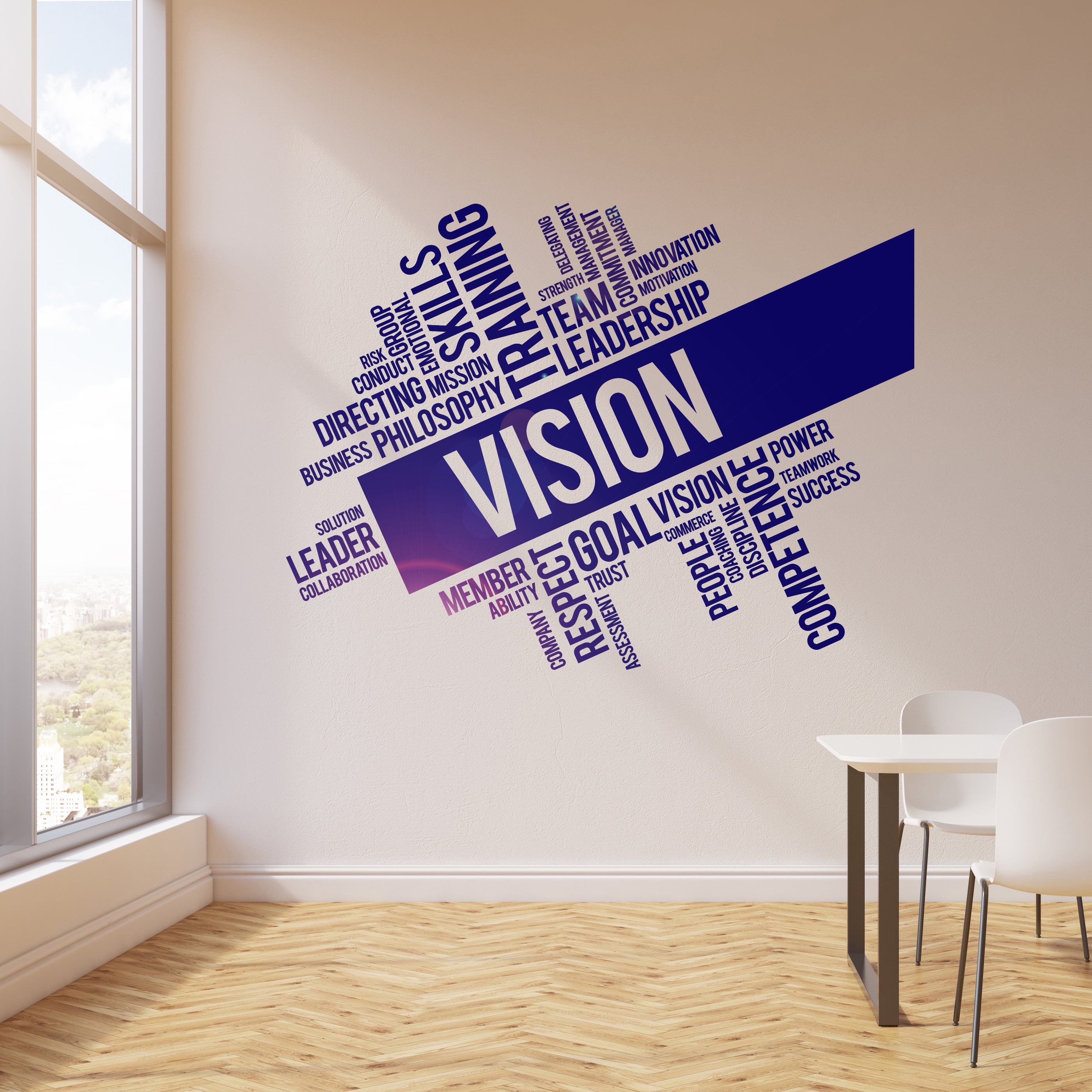 Vinyl Wall Decal Vision Leadership Team Teamwork Office Room Business ...